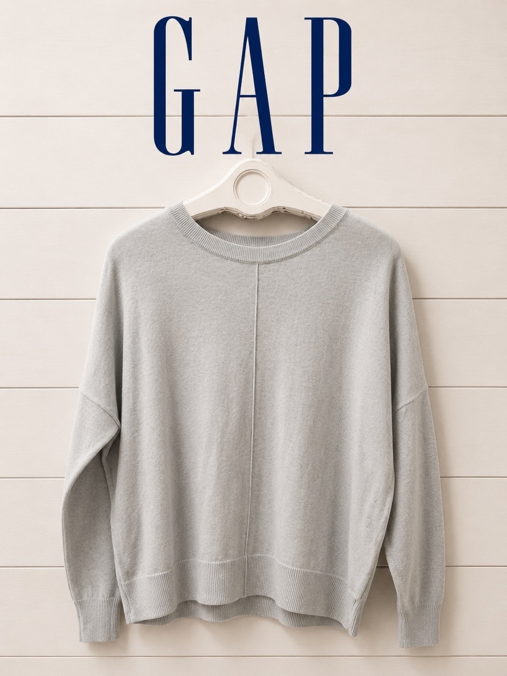 GAP Light Gray blue  Sweater size L